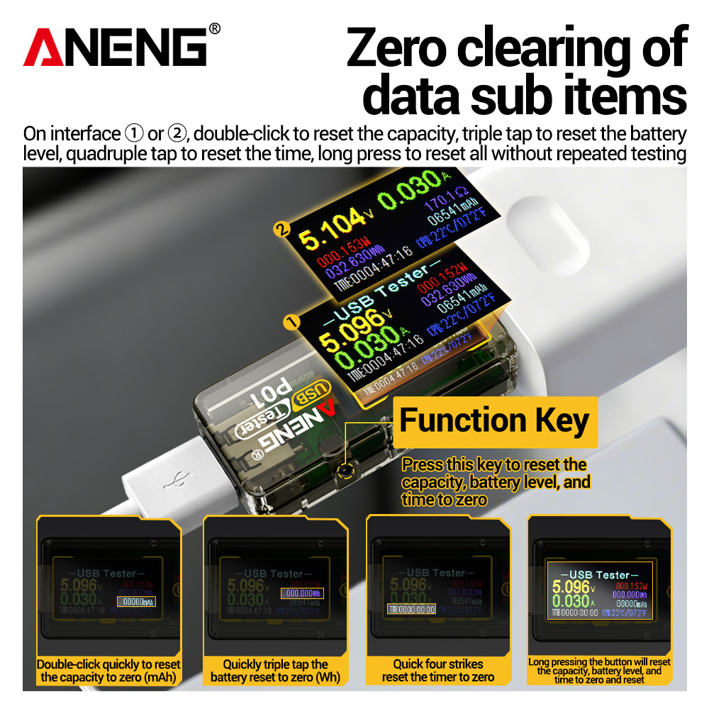 ANENG P01 Tester USB, Voltmetr - Co Detector Plug recensione e prezzo